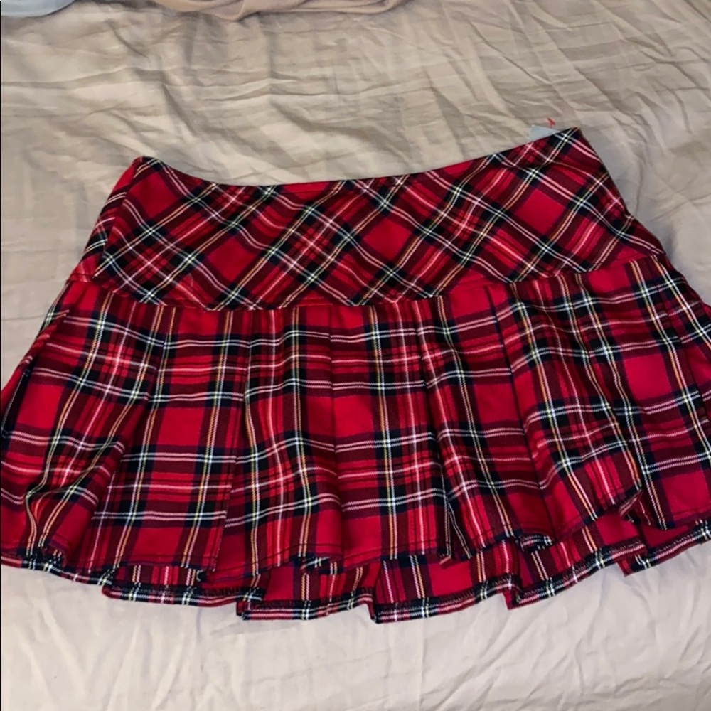 New plaid school girl skirt